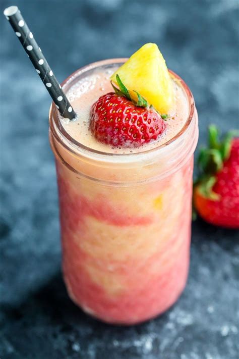 Strawberry Mango Pineapple Smoothie Recipe Foodstuffrack