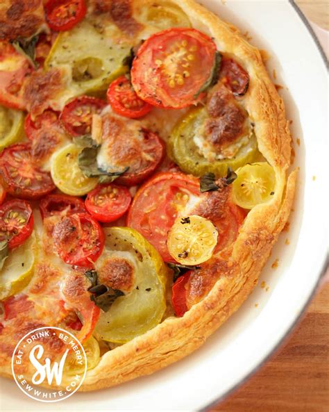 Tomato Puff Pastry Tart Quick And Easy Roasted Tomato Recipe