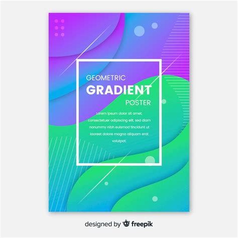 Gradient Poster Template Free Vector