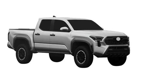2024 Toyota Tacoma Revealed In Patent Photos Looks Like A Smaller Tundra