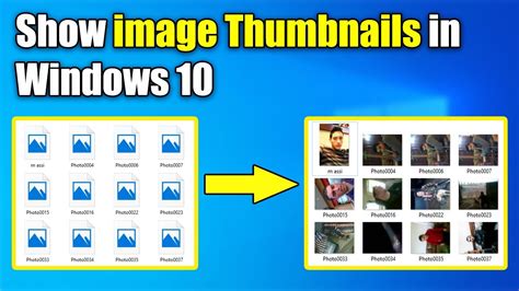 How To Show Image Thumbnails In Windows 10 Youtube