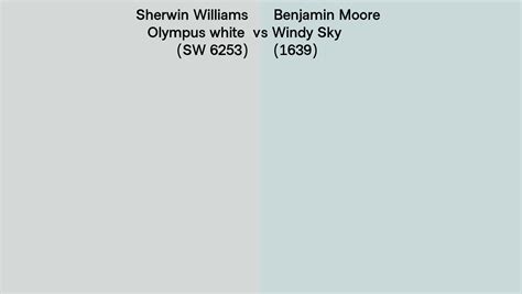 Sherwin Williams Olympus White Sw 6253 Vs Benjamin Moore Windy Sky