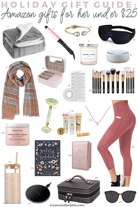Genius gift guide featuring the best travel gifts for her that she'll actually want. Holiday Gift Guide - Amazon Gifts For Her Under $25 ...