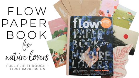 🌿 Flow Paper Book For Nature Lovers Full Flip Through First