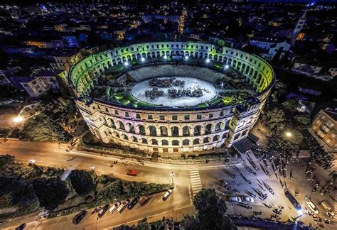 Pula Arena The Roman Amphitheatre Located In Pula Croatia Europe