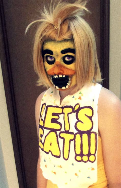 Chica Fnaf Makeup Tutorial Fnaf Costume Jack The Pumpkin King Diy