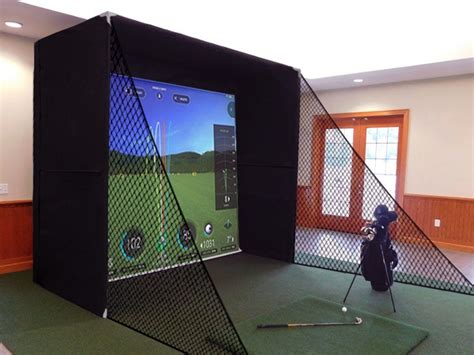 Home Golf Simulator Enclosures Hitting Cages Impact Screens Golf
