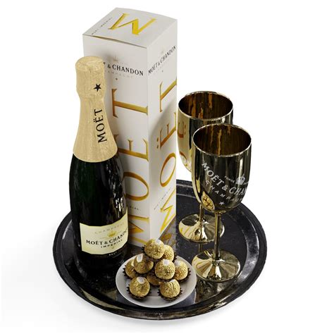 Champagne Tray Set 2 3d Model Turbosquid 1661815