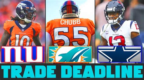 Nfl Trade Deadline Predictions Nfl Trades That Will Happen At The