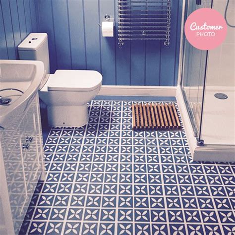 Click here, browse our ranges today! Lattice Cornflower Blue | Vinyl flooring bathroom ...