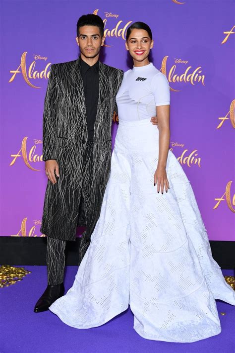 Mena Massoud In Givenchy And Naomi Scott In Off White ‘aladdin’ Paris Premiere