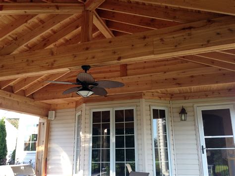 Open Porch With Cathedral Ceiling By Chicagoland Porch Builder Screened