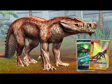 Jurassic World The Game EP337 UNLOCKED KAPROSUCHUS GEN2