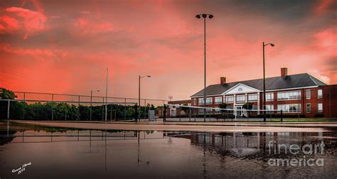 School Building At Sunset Photograph By Aaron Shortt Fine Art America