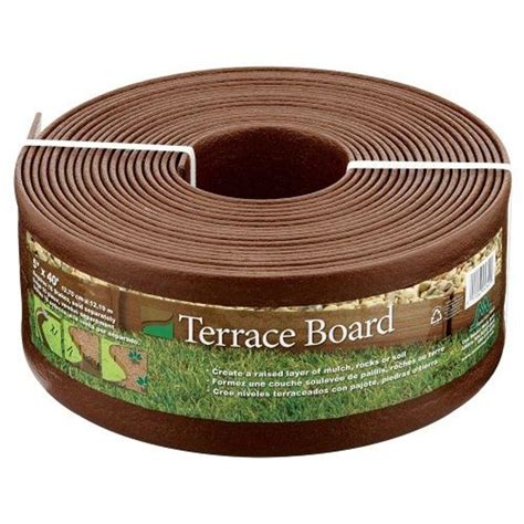 Home depot wont accept returns on annuals and i think perennials though. Master Mark Terrace Board 5 in. x 40 ft. Brown Landscape Lawn Edging with Stakes-95340 - The ...