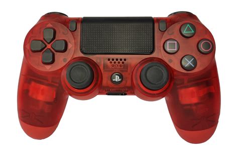 Controller Gamepad Playstation 4 Ps4 V2 Red Crystal Red Crystal Games
