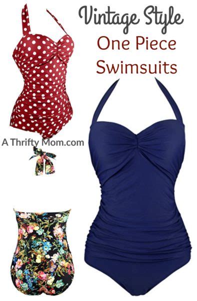 Vintage Style One Piece Swimsuits A Thrifty Mom Recipes Crafts