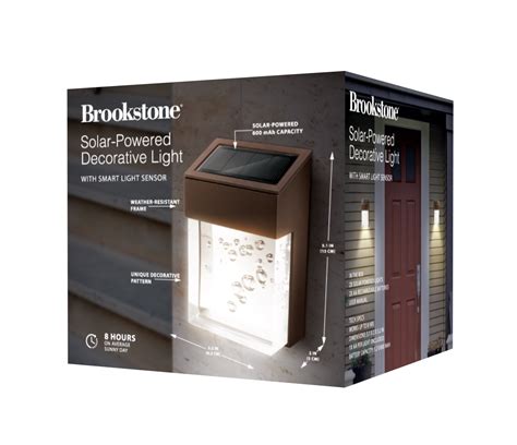 Brookstone Solar Powered Decorative Light With Smart Light Sensor 3p