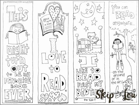 7 Printable Bookmark Template For Kids Coloring Bookmarks Free