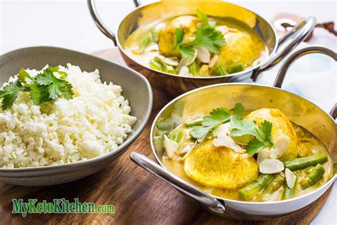 Serve over cauliflower, low carb vegetables or a small amount of rice. Low Carb Indian Boiled Egg Curry "Keto & Vegetarian" | My Keto Kitchen