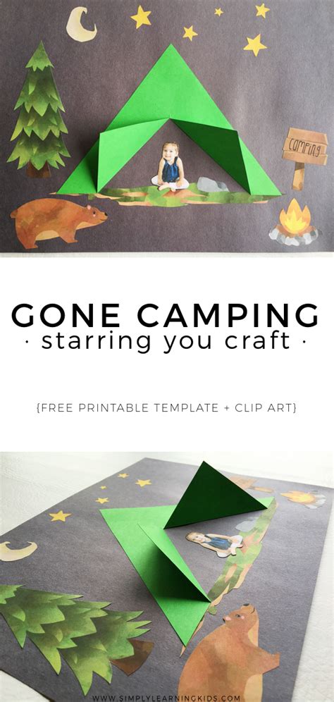 Each set includes over 30 playful learning activities related to the theme, and we've provided different versions for classroom teachers. Gone Camping Craft | Camping crafts, Preschool crafts ...