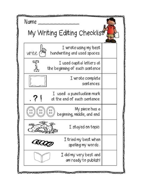 My Writing Editing Checklist