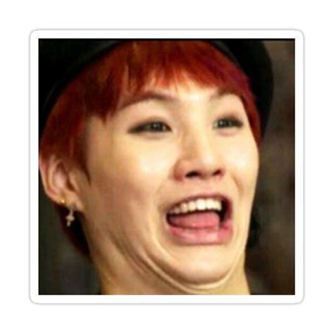 Bts Suga Meme Sticker By Mapao In 2021 Bts Derp Faces Meme Faces