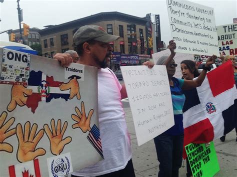 bronx dominicans protest mass deportation of dominico haitians the haitian times
