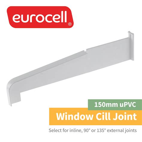 135° Corner Joint For 150mm Upvc Window Cill Pair White Truly Pvc