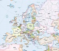 Vector Map of Europe Continent Political | One Stop Map