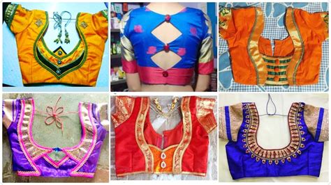 New Silk Blouse Neck Design Paithani Blouse Back Neck Design Silk