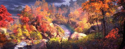 Autumn Dual Monitor Wallpapers Wallpaper Cave