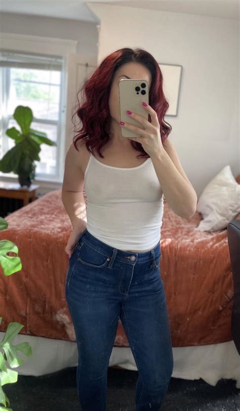 Jeans With A White Tank A Classic Braless