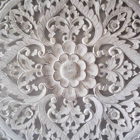 Balinese Hand Carved Mdf Decorative Panel Siam Sawadee
