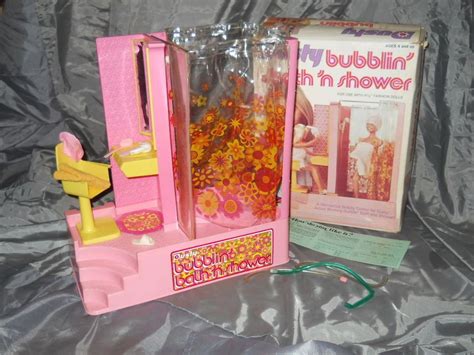 Htf Vintage 1975 Kenner Dusty Doll Bubblin Batn N Shower In Box W