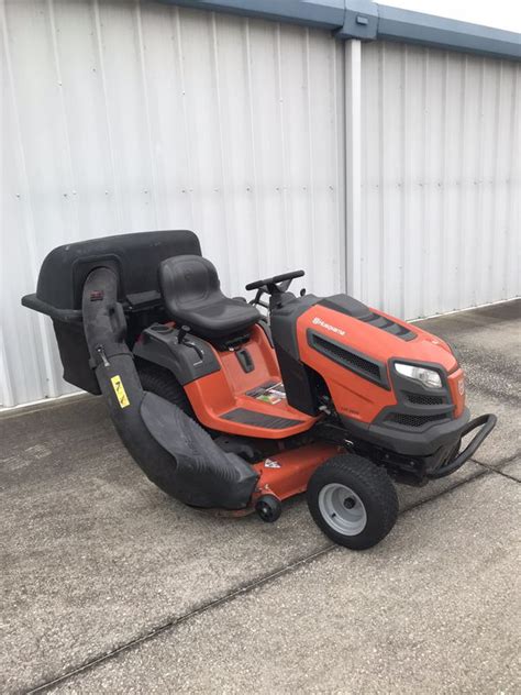 Husqvarna Lgt2654 Tractor 54 Inch Riding Lawn Mower With Bagger For