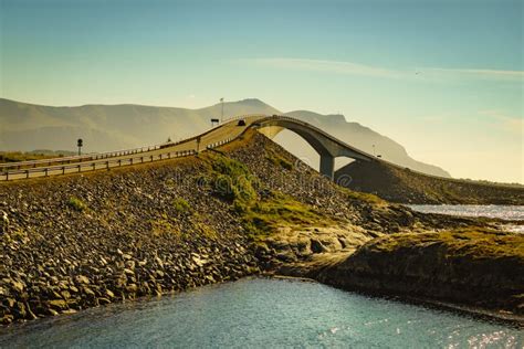The Atlantic Road In Norway Stock Image Image Of Highway Ocean
