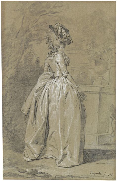 Louis Rolland Trinquesse Paris Circa 1746 1800 A Lady In A Park