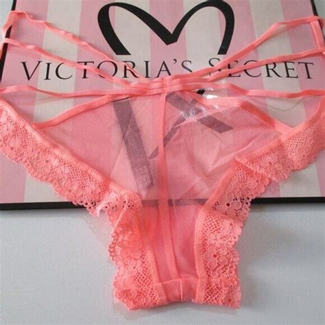 Victoria S Secret Very Sexy Size Xs Orange Strappy Cheeky Panty Ebay