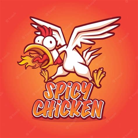 Premium Vector Spicy Chicken Mascot Illustration Vector Design