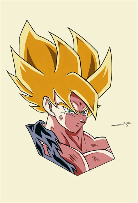 Namek Saga Ssj Goku Digital Art By Me Rdbz