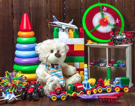 Different Childrens Toys With A Soft Bear Cars A Plane Flickr