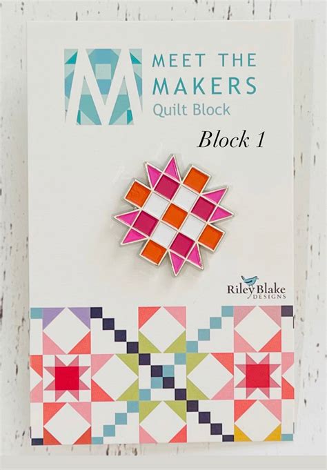 Meet The Maker Enamel Pins Riley Blake Designs