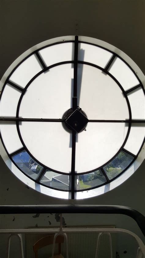 Clock Windows Located On All Sides Of Hallgrimskirkja Clock Wall