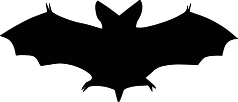 Nice Black Bat Coloring Page Halloween Silhouettes Bat Silhouette