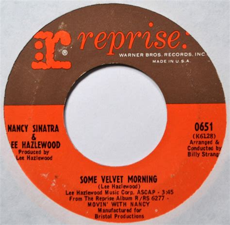 Nancy Sinatra Lee Hazlewood Oh Lonesome Me Some Velvet Morning 45 7