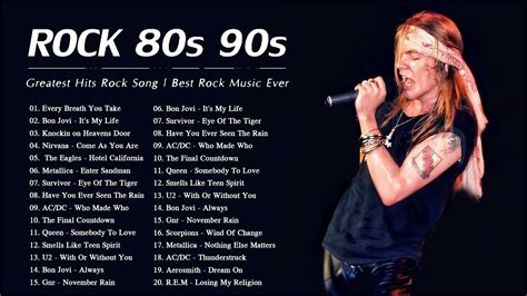 Las Mejores Canciones De Rock De Los 80 Y Los 90 Lista De