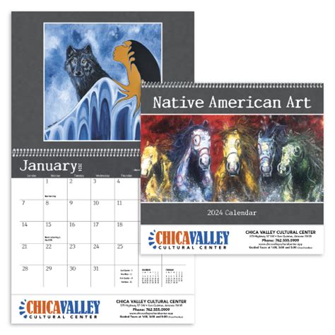 Custom Native American Art Calendar Garrett Specialties