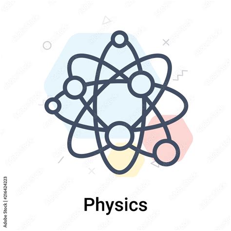 Physics Icon Vector Sign And Symbol Isolated On White Background