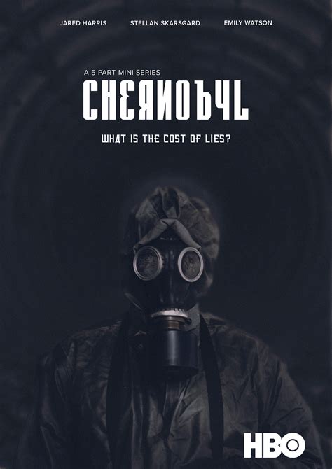 The catastrophic nuclear accident at chernobyl. Redesign of Chernobyl Series Poster HBO on Student Show